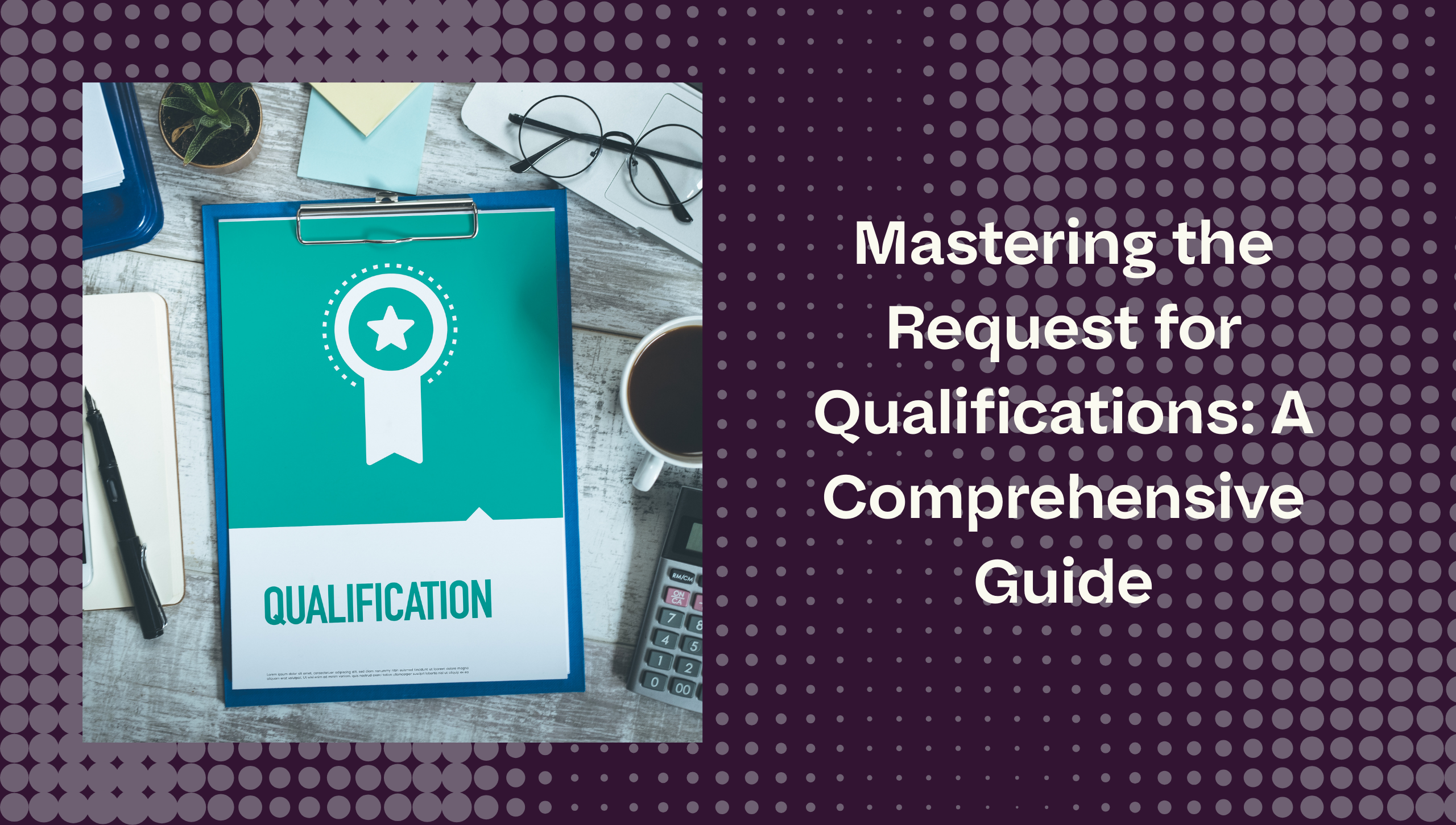 paper with qualifications printed on it with other documents